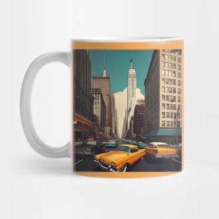 Retro New York city in 70s Mug